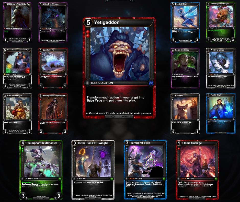 PentaChills's tweet photo. Alright Hexers, release celebration is almost over, and it's time to mix things up! Tell me your top 3 picks for a 8-8-7 draft! Remember, you're playing to win! @HexTCG #DeadOfWinter #LuckyPacks https://t.co/DQ6HocEdcM