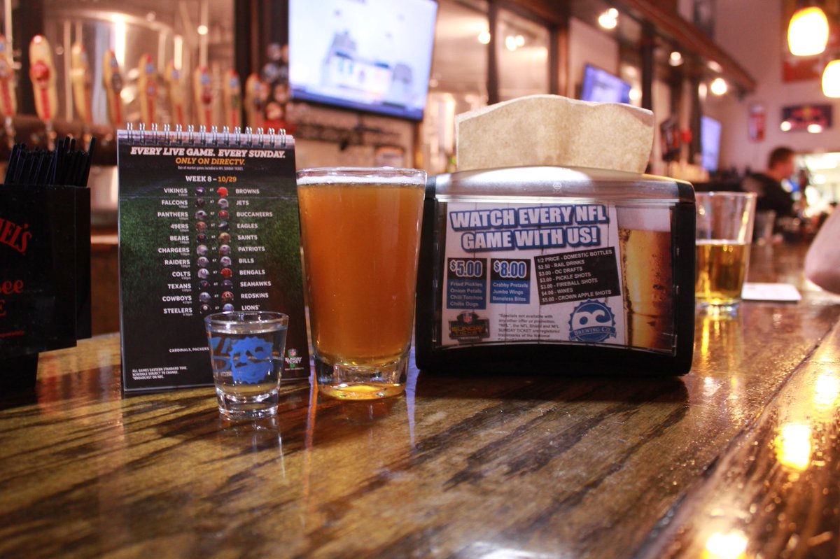 Sunday means NFL football specials and craft brew! Stop into your local OC Brew! #ocbc #wedoitdifrent