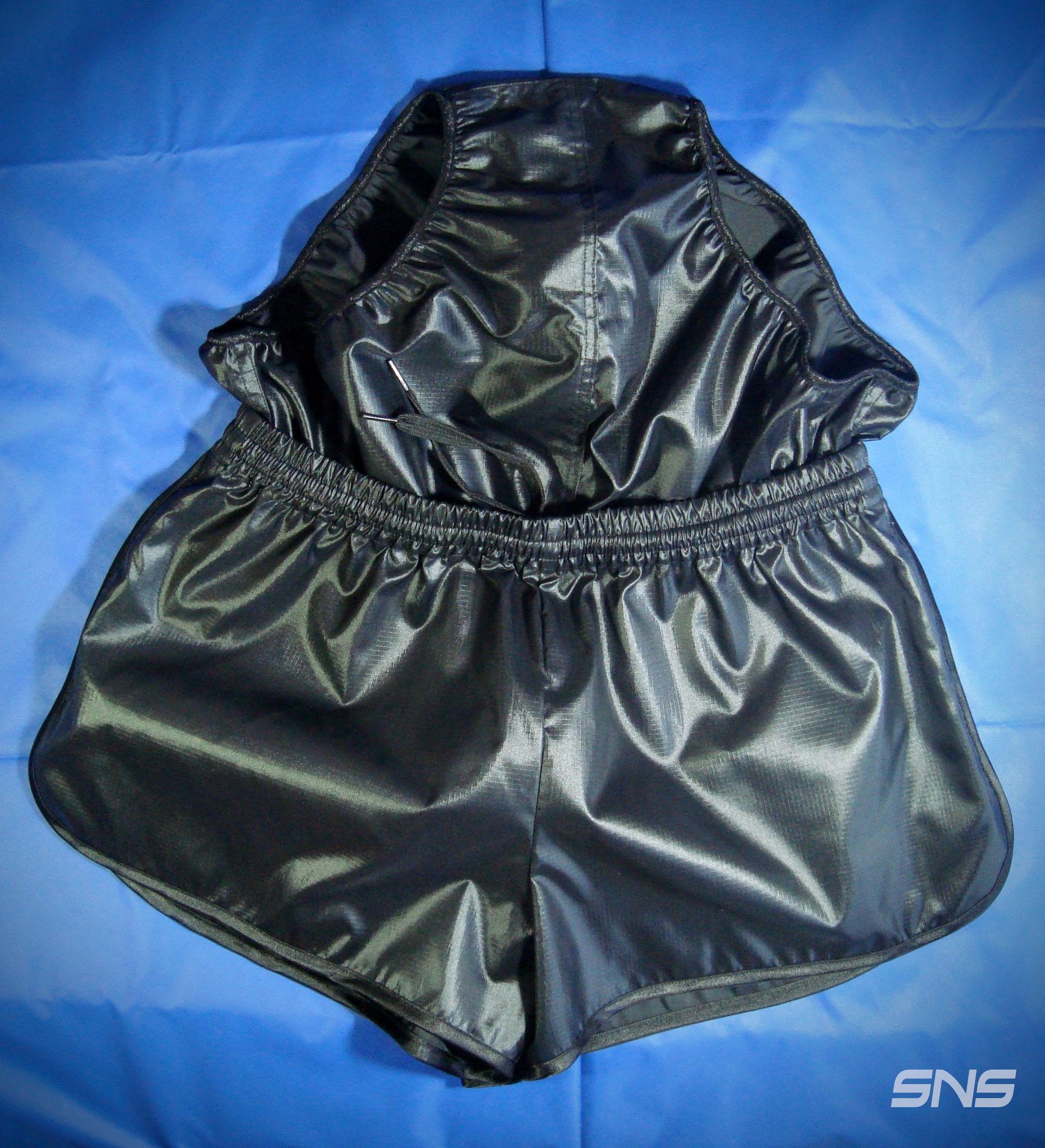 Shinynylonshorts sale
