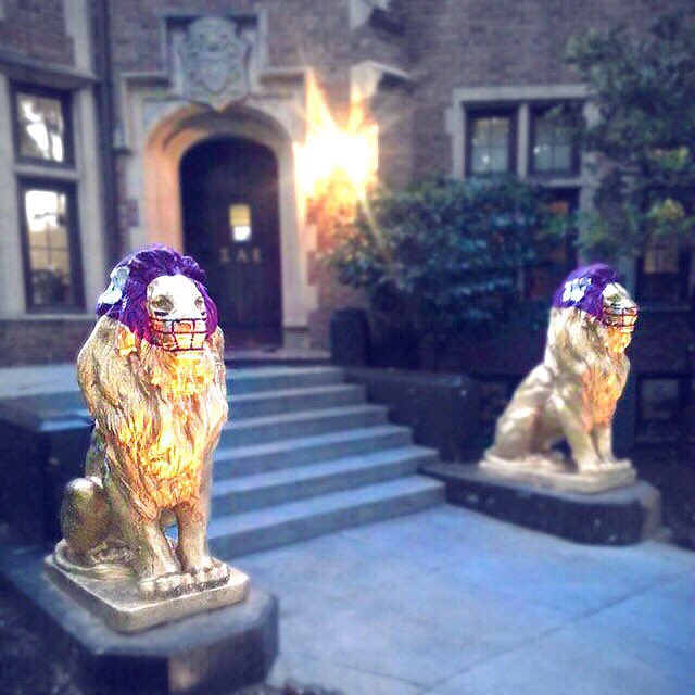 Pride, purple, and gold at Washington Alpha. Go Huskies.