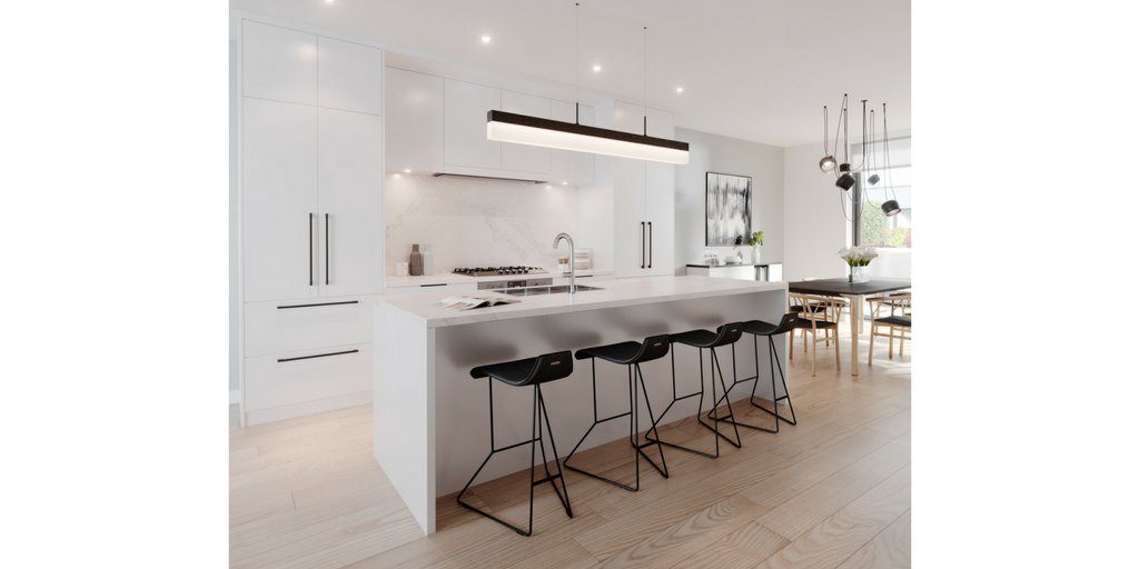 creodevelopment's tweet photo. White on white. // This colour scheme designed by #akdesignVancouver opens up the heart of the home and invites guests to stay for that extra glass of wine. Let our sales team walk you through the 3 colour schemes in person when you #MeetTheMorrison at our Sales Centre! #YVRre https://t.co/AuUh8Fbdg0