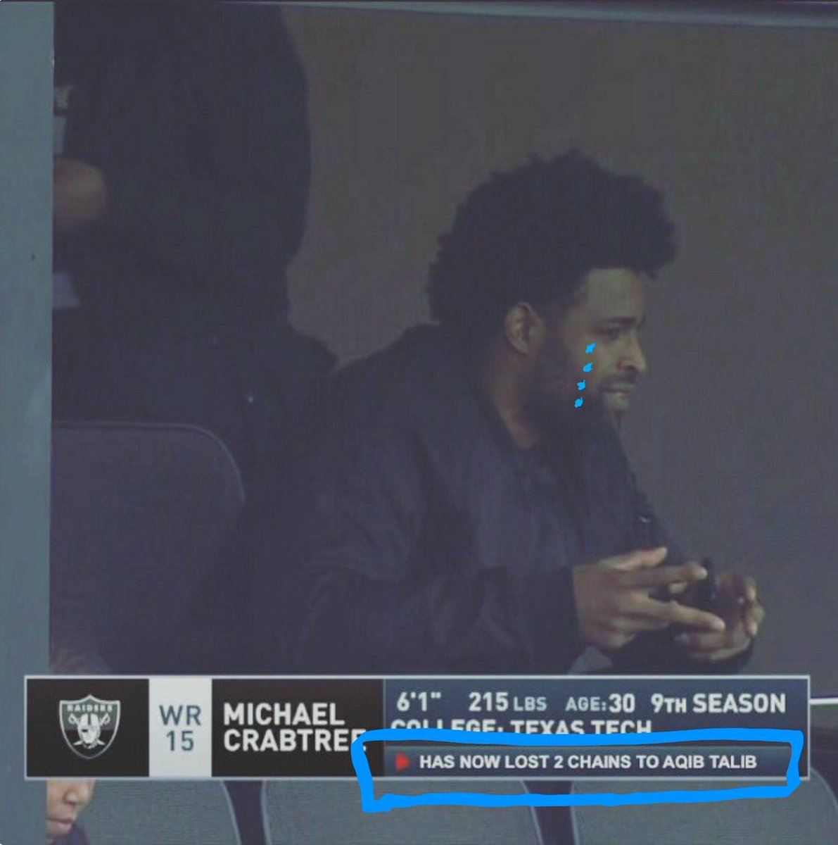 CWillsdom's tweet photo. These stats tho 😂😂😂 cuhz I'm crying. Put some respeck on Crabtree name https://t.co/00lzR6ZbEk
