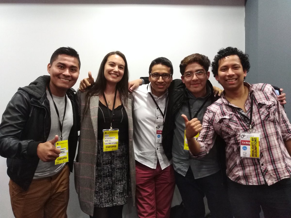 milagsalazar's tweet photo. Los ganadores del primer lugar de proyectos de emprendimiento de #LSMLIMA con su propuesta Crowdbiking. Felicitaciones!!! https://t.co/KN6ZLvTn14