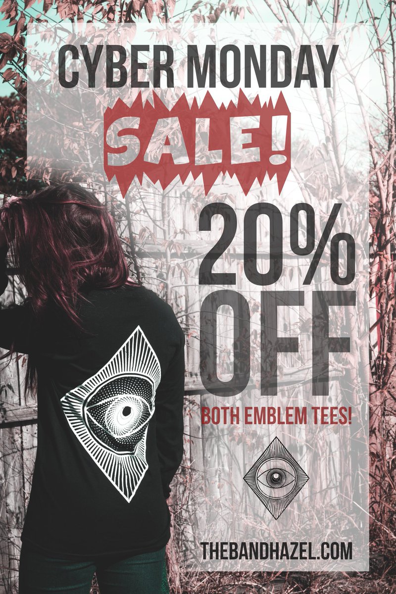 thebandhazel's tweet photo. Our emblem tees are on sale today and tomorrow! Head to https://t.co/ytYHHArLPx now to grab one! https://t.co/XCAWrl5WbW