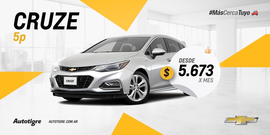 AutotigreChevr's tweet photo. #PlanDelMes para aprovechar y tener tu #Cruze 💪🏼 Escribinos y te asesoramos 😎 #MásCercaTuyo 🚘 https://t.co/DAOHGBFuUU