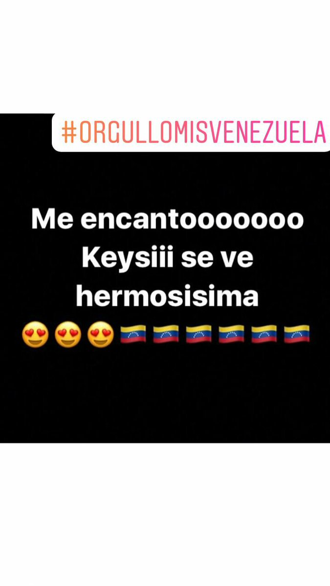 idubraska's tweet photo. #orgullomisvenezuela el qie nos hace sentir KEYSI SAYAGO❤👑🌠 https://t.co/tXEKFilyFl