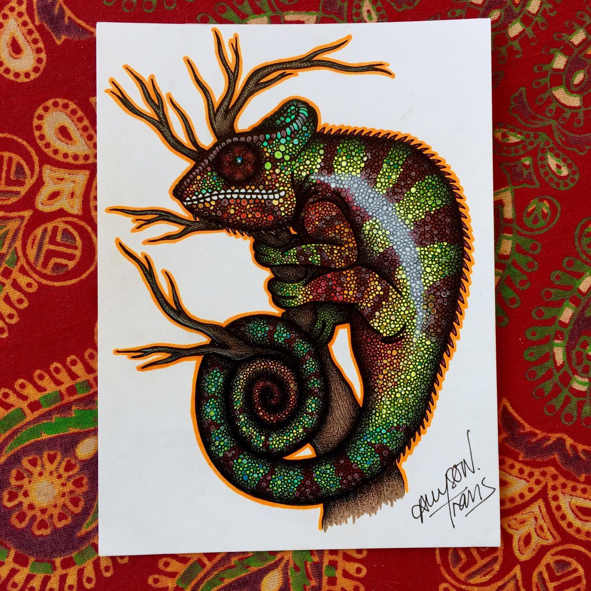 ATIllustrations's tweet photo. This 6x8 ORIGINAL piece is up for grabs. $100 and it’s yours forever ✨ all original pieces come with a free sticker, pin, and a custom 40% off discount code ✨ https://t.co/K7xm0cepJT https://t.co/Sdh04Ub9PL