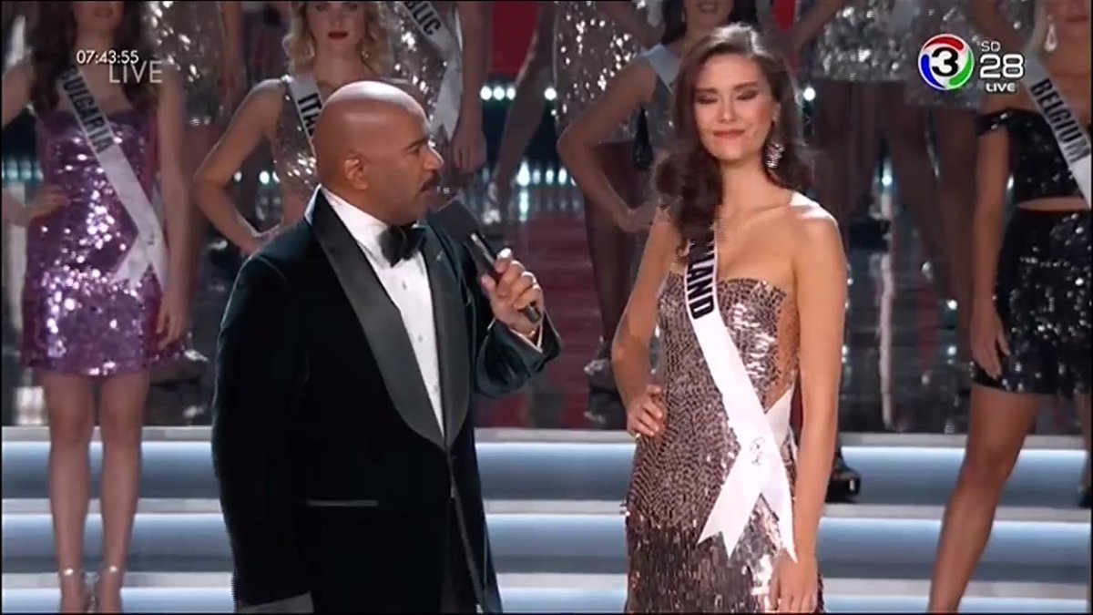 Clubfriday_'s tweet photo. ไทยแลนด์ มงต้องลงแล้วววววว รอยยิ้มยอมแล้วว #MissUniverse #Thailand https://t.co/hybKk2Mh3G