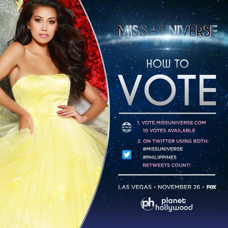 newswatchplusph's tweet photo. Voting opens during the following rounds: Swimsuit, evening gown, final question, final look

Show your support for Rachel Peters by voting through https://t.co/UIkjA7lLpI or by tweeting the hashtags #MissUniverse and #Philippines https://t.co/8f30lrD9kR