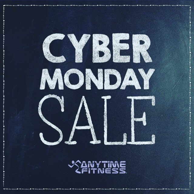 AnytimeCanton's tweet photo. Call us for an appointment Cyber Monday and don't pay any dues until 2018! 😊💪🏻734-254-9191 *applies to 12 month agreements or longer. https://t.co/91P5kA2v4E