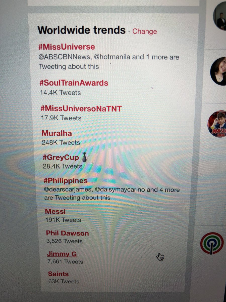 ericjohnsalut's tweet photo. #PhiIippines is trending worldwide #MissUniverse https://t.co/3ubCfB5Zrb