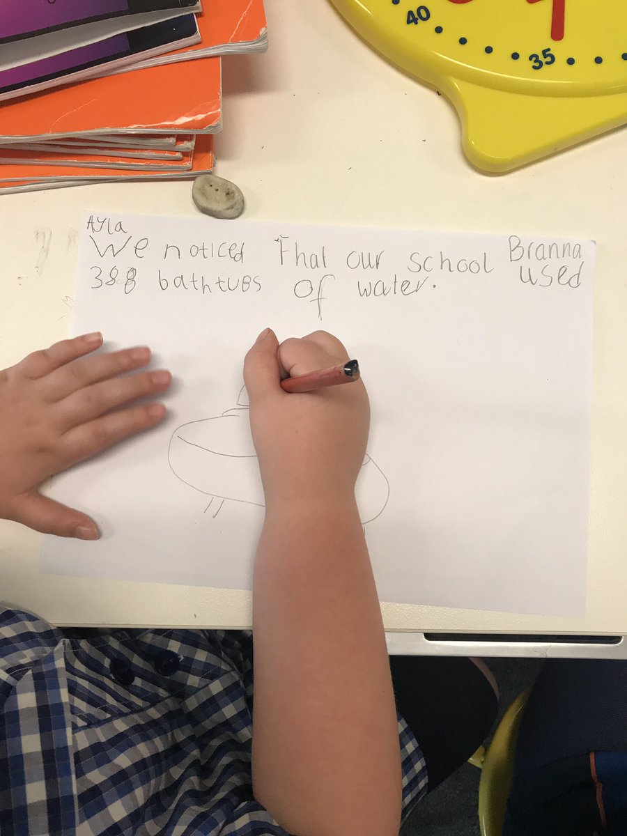 AmyGalea7's tweet photo. Using data about our schools water usage and recording what we notice from the graphs @AitkenCreekPS https://t.co/Nxr0tKS48m
