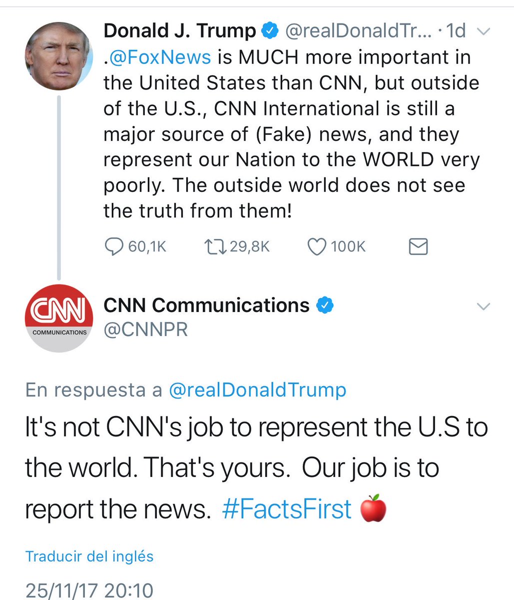 maRIOrioRDA's tweet photo. Presidente 👉🏾 a CNN
CNN 👉🏾 a Presidente https://t.co/yc8F0iRx42