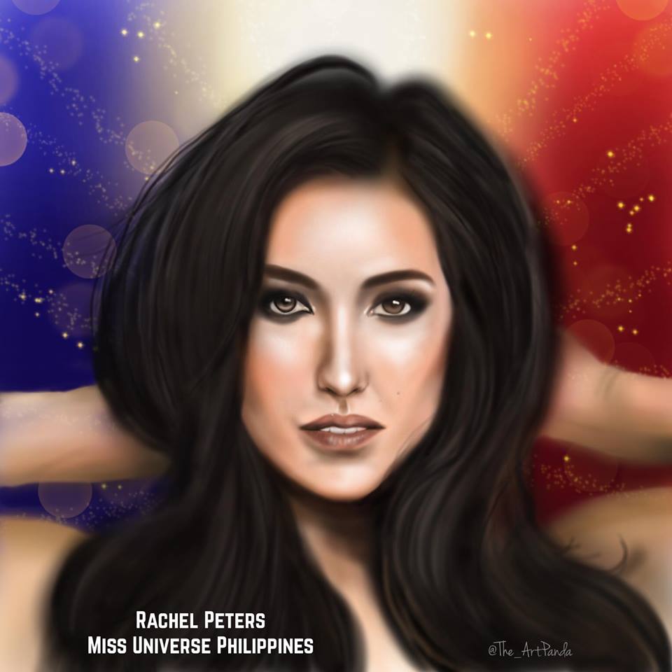 Bayan Patroller Jeffrell Soliveres shares his Rachel Peters artwork #MissUniverse #Philippines