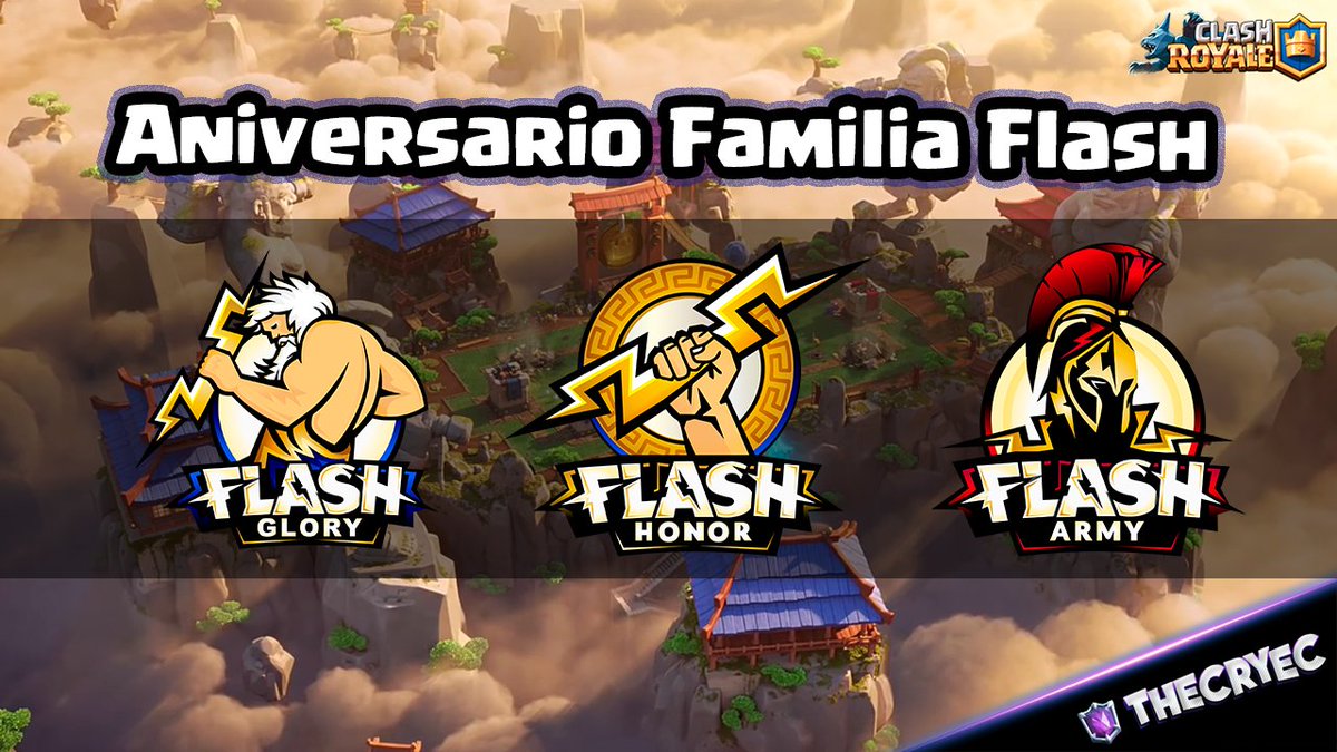 TheCryEc's tweet photo. 🔴 ¡ESTAMOS EN DIRECTO!
⚡️ Ven a celebrar el Aniversario de la Familia Flash ⚡️
🏆 Torneos de #ClashRoyale 
📺 LINK: https://t.co/YPwYBjAtKv 👈 https://t.co/8nsm7ZodgY