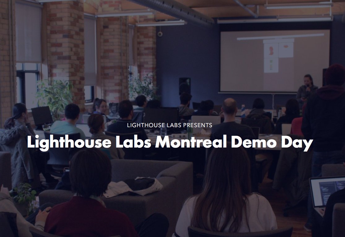 Startup_Canada's tweet photo. Attend the @lighthouse_labs #DemDay on November 30 in #Montreal to see what their new grads developed in just 8 weeks! Get your tickets now at https://t.co/aRsMBOEShb https://t.co/2uh5onPppa