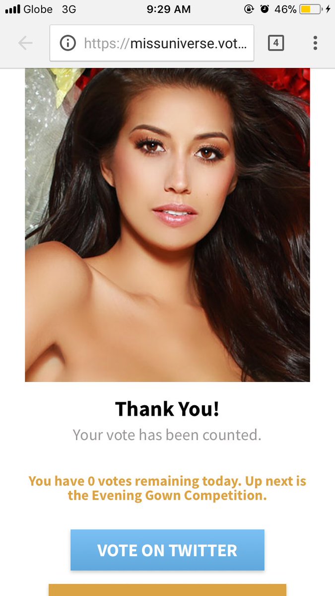 Henryyy_ra's tweet photo. Guys start voting na homayghaaad #Philippines #MissUniverse https://t.co/BUWRJ625hb