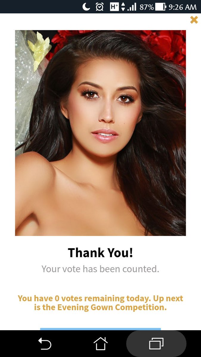 We only have 4 mins left. Vote na

#MissUniverse #Philippines