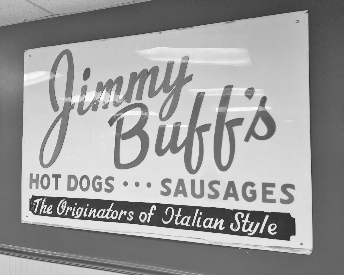 tonyatthetable's tweet photo. Dinner at @JimmyBuffs in #KenilworthNJ. #JimmyBuffs is considered the originator of the #ItalianStyleHotDog. #ItalianStyle #HotDogs #Newark #OriginatorsOfItalianStyle #JimmyBuff #realdeal #oldschool #ItalianAmerican @JimmyBuff https://t.co/n2AOyE8HJN