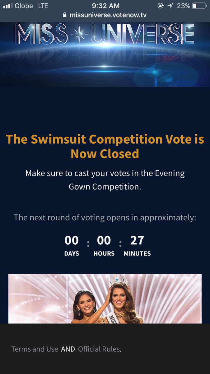 KARLiboooog's tweet photo. Grabe I think there’s a savotage, now I can access the official page for voting. Urgh. Unable to vote dor Swimsuit com. #MissUniverse #Philippines https://t.co/5TEYqZOz1g