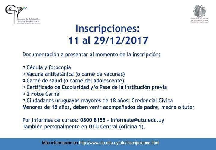 utuescs's tweet photo. ¡ATENCIÓN! Período de inscripción en la Escuela Superior de Comunicación Social y Diseño Gráfico para NUEVOS INGRESOS.
En caso de REINSCRIPCIONES (1° a 2°, cambio de taller o a materias) ya se encuentra habilitado sólamente con C.I. vigente. https://t.co/SIewgwvwvf