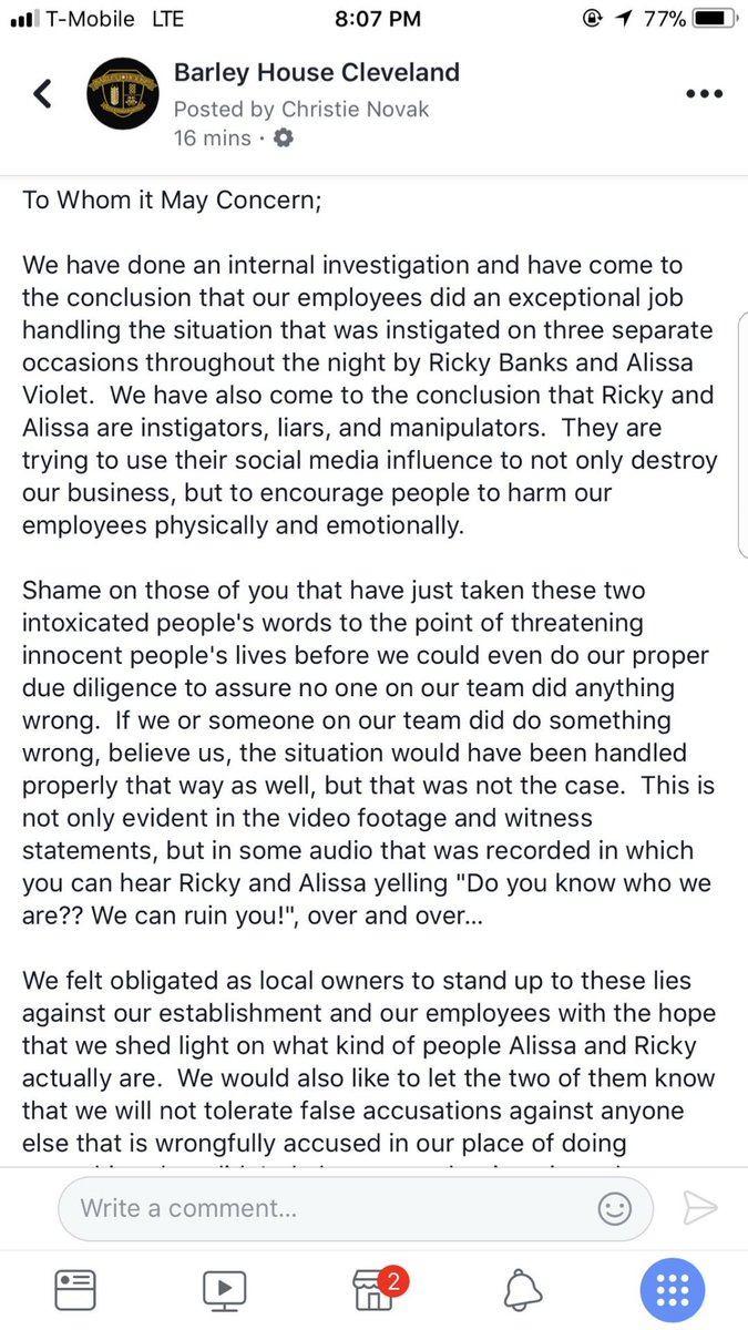 Faith21204's tweet photo. Wow I cant believe their trying to make you guys seem like the liars smh what has this world come to😔 @Banks @AlissaViolet
#REPOST #barleyhouse #prayforalissa #prayforbanks
#WeLoveAlissaViolet #welovebanks #gotohellbarleyhouse https://t.co/qilu5aICsT