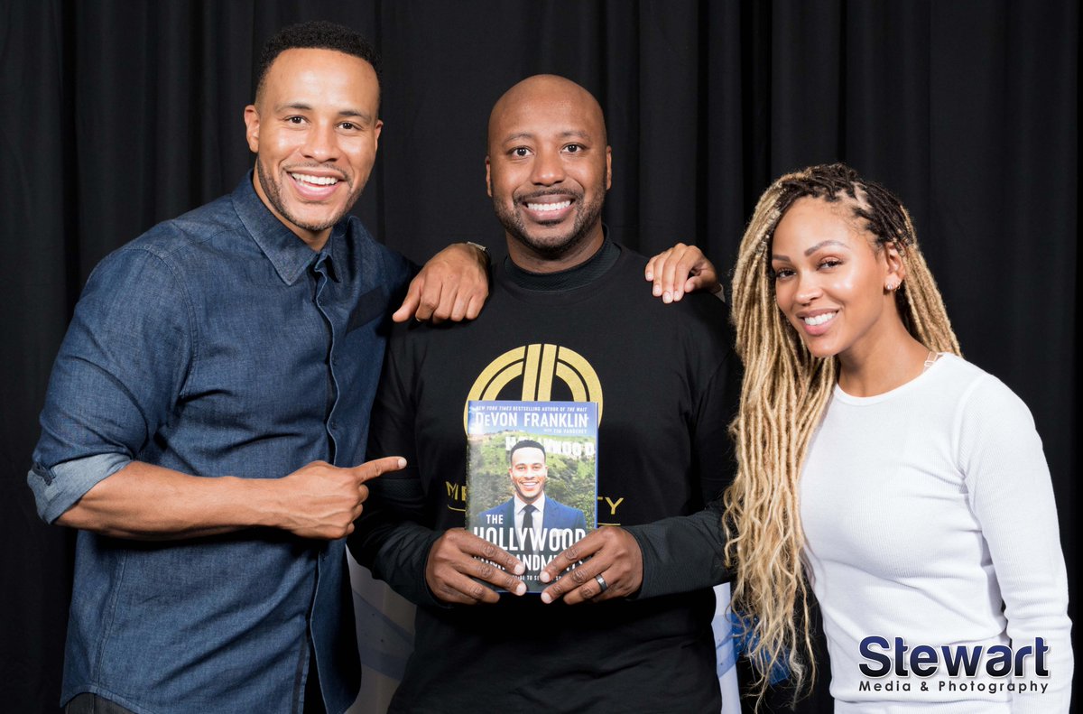 StewMediaPhotos's tweet photo. Occasionally, the photographer gets to stand on the other side of his lens ... 😃 📸 Make sure you get YOUR copy of "The Hollywood Commandments" by DeVon Franklin.  @StewMediaPhotos @MeaganGood @DeVonFranklin https://t.co/8MQbvCleHi