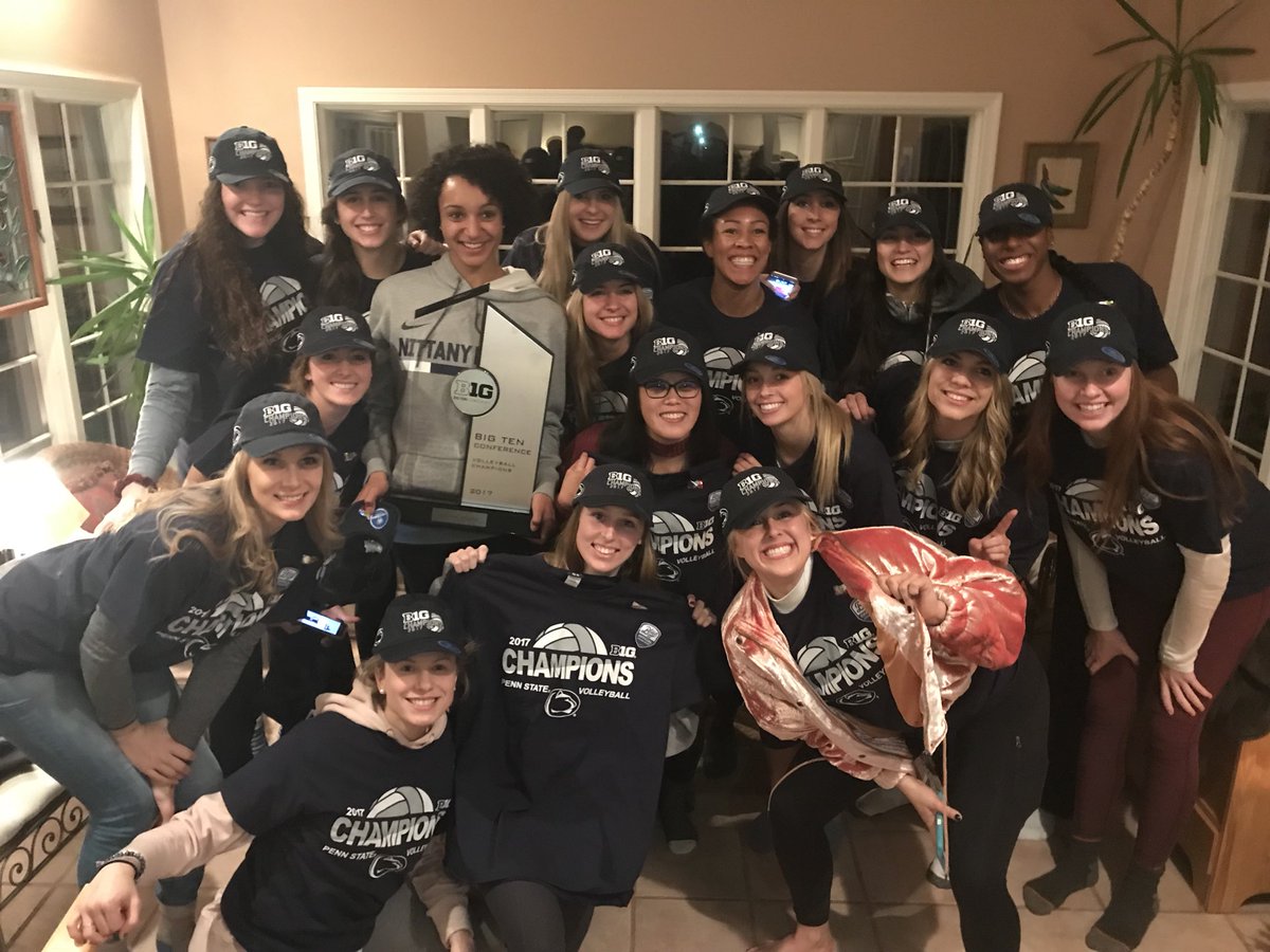 Penn State Women’s Volleyball (@pennstatevball) on Twitter photo Got our hats. Got our shirts. Got our <a href="/bigten/">Big Ten Conference</a> trophy!
Post-season fate will be told in 15 minutes on <a href="/ESPNU/">ESPNU</a> Got our hats. Got our shirts. Got our <a href="/bigten/">Big Ten Conference</a> trophy!
Post-season fate will be told in 15 minutes on <a href="/ESPNU/">ESPNU</a>