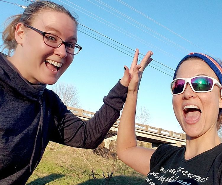 amandapcornett's tweet photo. As a band, we choose 2b #mentallystrong & #physicallyready! My hot #bassgirl & I are #stronggirls! #bandfam #music #3milehike plus #strengthtraining @endomondo @myfitnesspal @sherrypetersontennille https://t.co/R0mG47jw6q https://t.co/Bpk51QEJWn