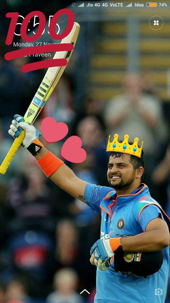 Happy birthday                    to you my favorite hero Suresh Raina my god   my inspiration 