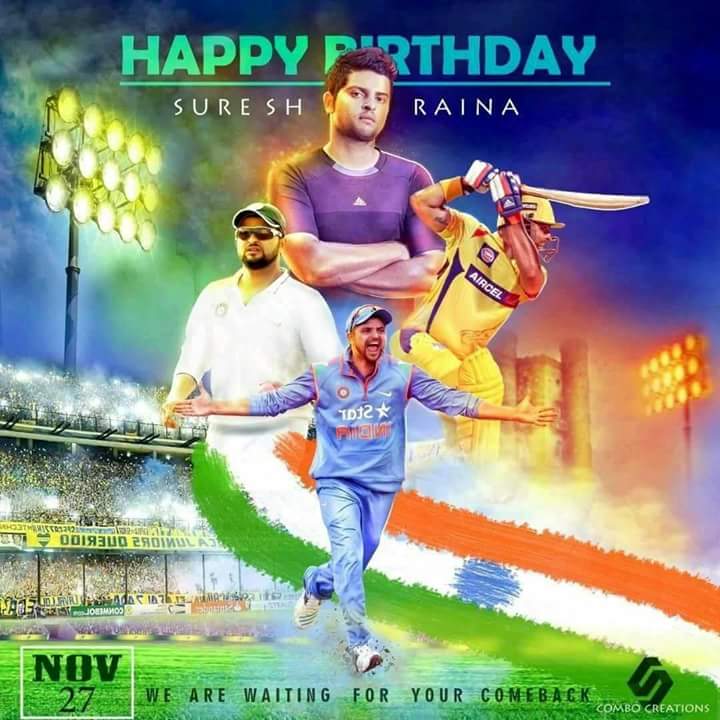 Happy birthday Suresh raina 