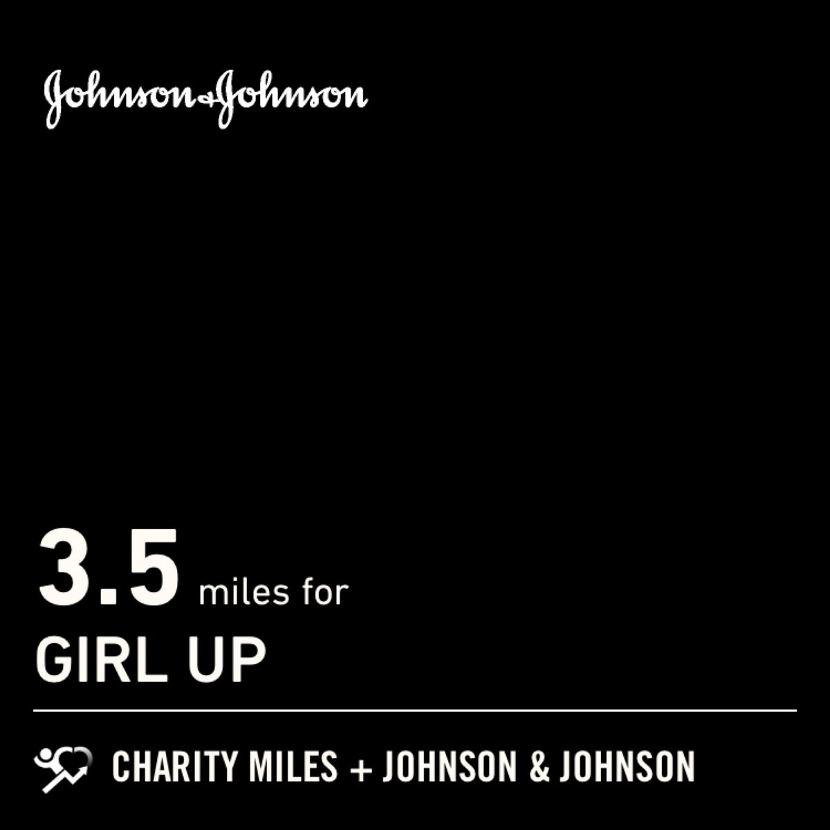 sarahclundgren's tweet photo. Make everyday #GivingTuesday! 3.5 @CharityMiles for @GirlUp. Thx 2 #JNJ &amp; @DonateAPhoto. #RWRunStreak https://t.co/NqZ0askN3J