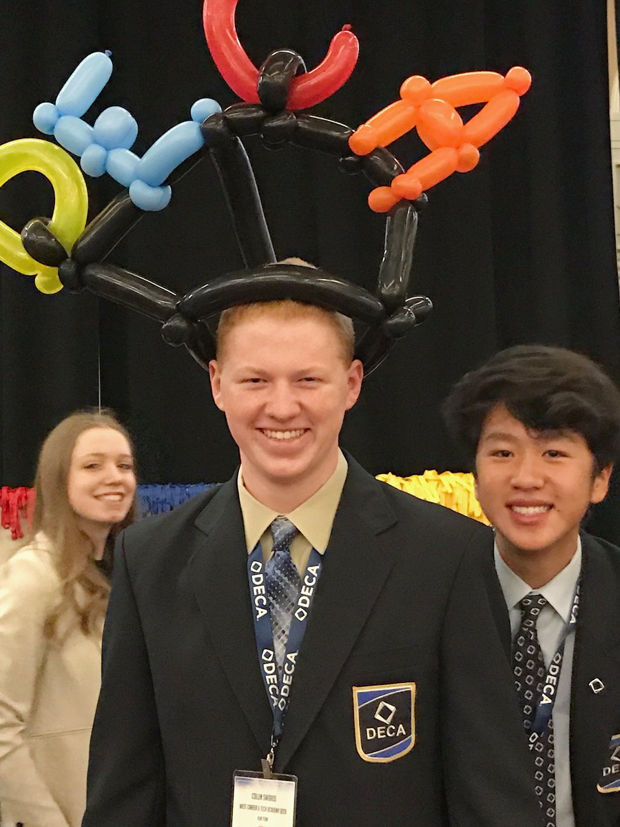 WCTA_DECA's tweet photo. Day 26: your DECA competition team or partner. Throwback to last year’s SCDC when Collin Swords and Scott Luk took home 2nd place with their great teamwork! #DECAmonth #infinite #limitless https://t.co/VGbYZLjklI