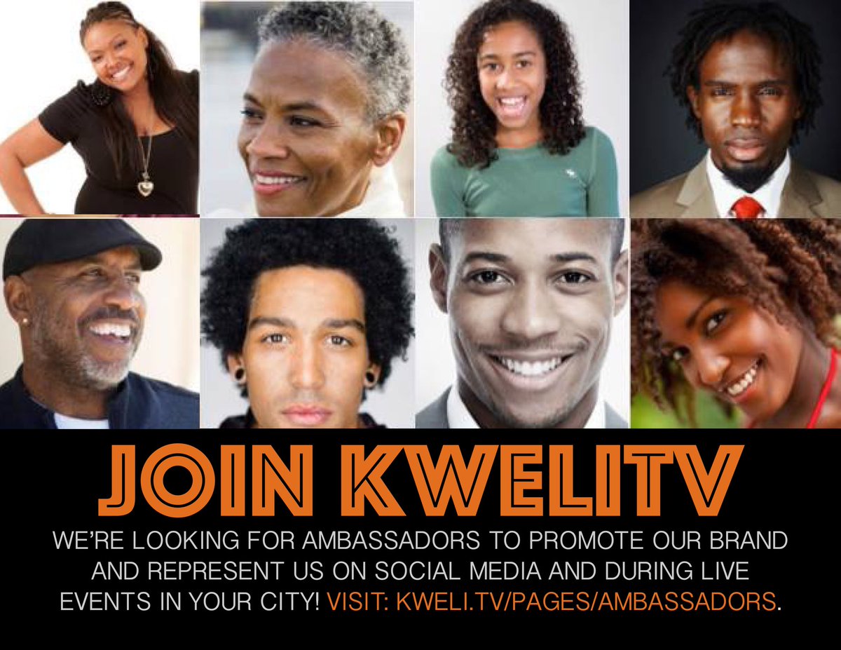 DeShuna's tweet photo. My start-up company (@kweliTV) is looking for a few more ambassadors to represent the following cities: Los Angeles, Atlanta, New York, Chicago, Memphis, Detroit, etc..
Know anyone? Tell them to apply here: https://t.co/qWOelIfMc3. Thanks fam! 💜 https://t.co/Pf5r8VEOry