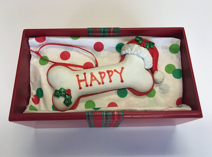 hallmarkchannel's tweet photo. We hope you’re enjoying #SwitchedforChristmas so far! RT to win this adorable handmade ornament by our Art Director Carissa Huizenga! #HappytheDog ornament! #CountdowntoChristmas https://t.co/NtdLbsmgC7