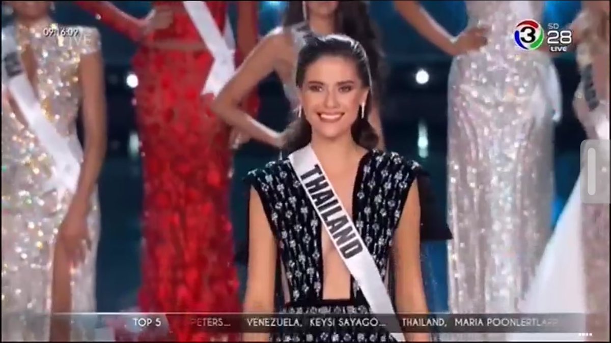 7o2sLibrary's tweet photo. Maria Top 5 
#MissUniverse #THAILAND 
/ได้กลิ่นความสุขไหม^^ https://t.co/YteYgcDMIh