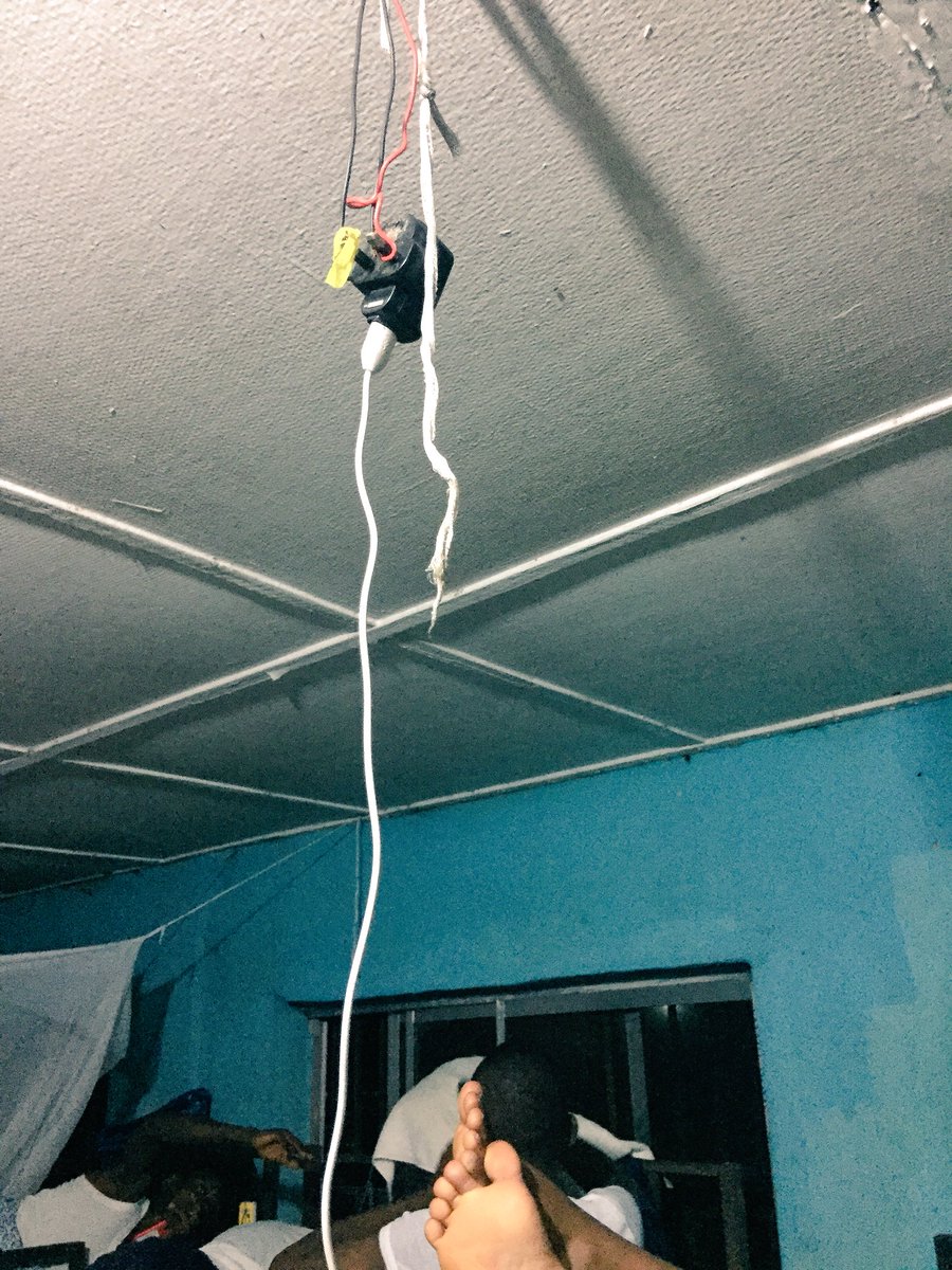 Day 5. Entry 3:There are no sockets in the room and we’re not allowed to charge phones in our room. Just walked back into my room tonight and saw this. If I’m going to die let it not be like this.Plis send help.