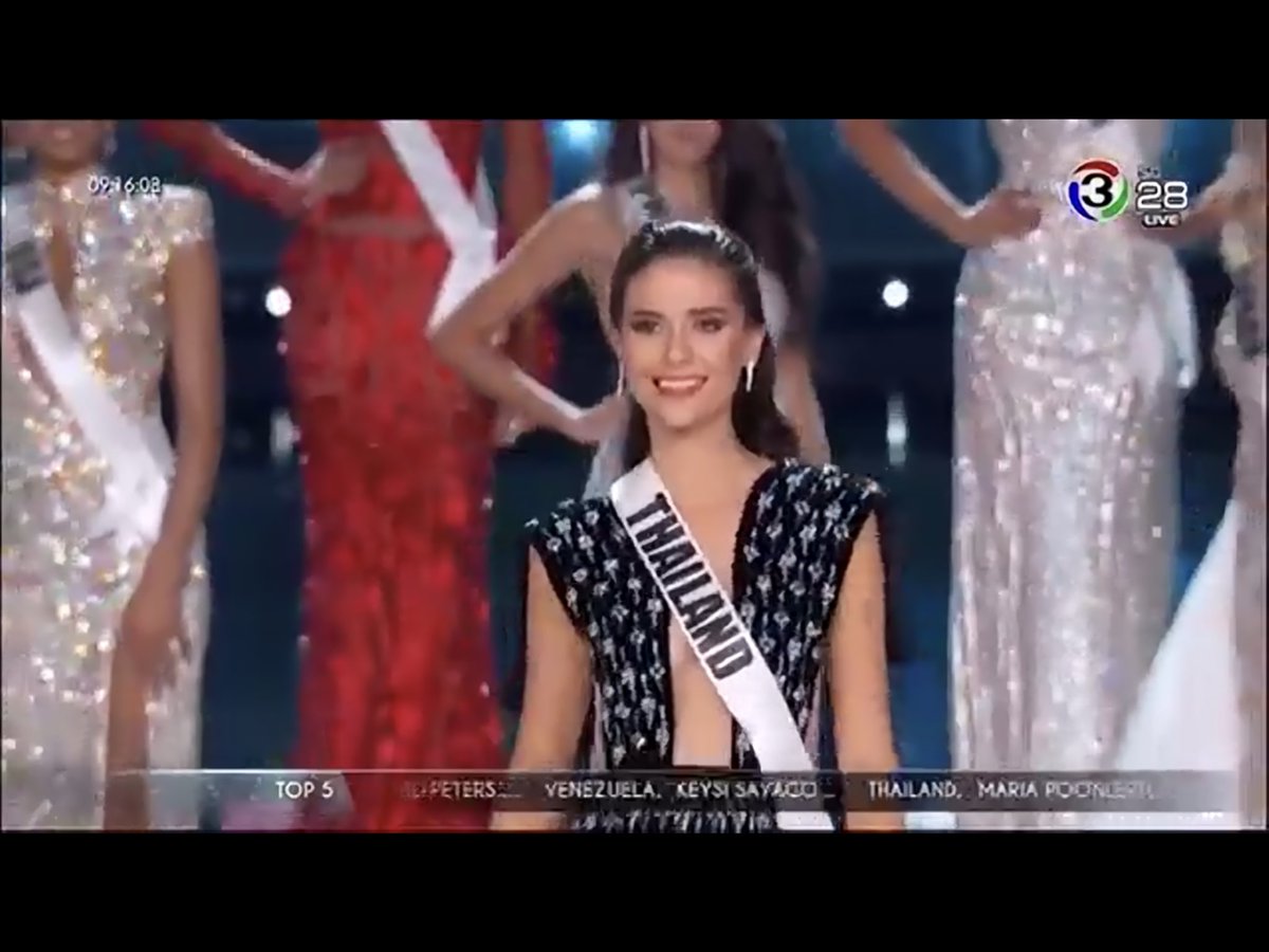 yoware's tweet photo. มารีญา ผ่านเข้ารอบ 5 คนสุดท้ายแล้ว!

#MissUniverse #Thailand https://t.co/hQXkGGDjeg