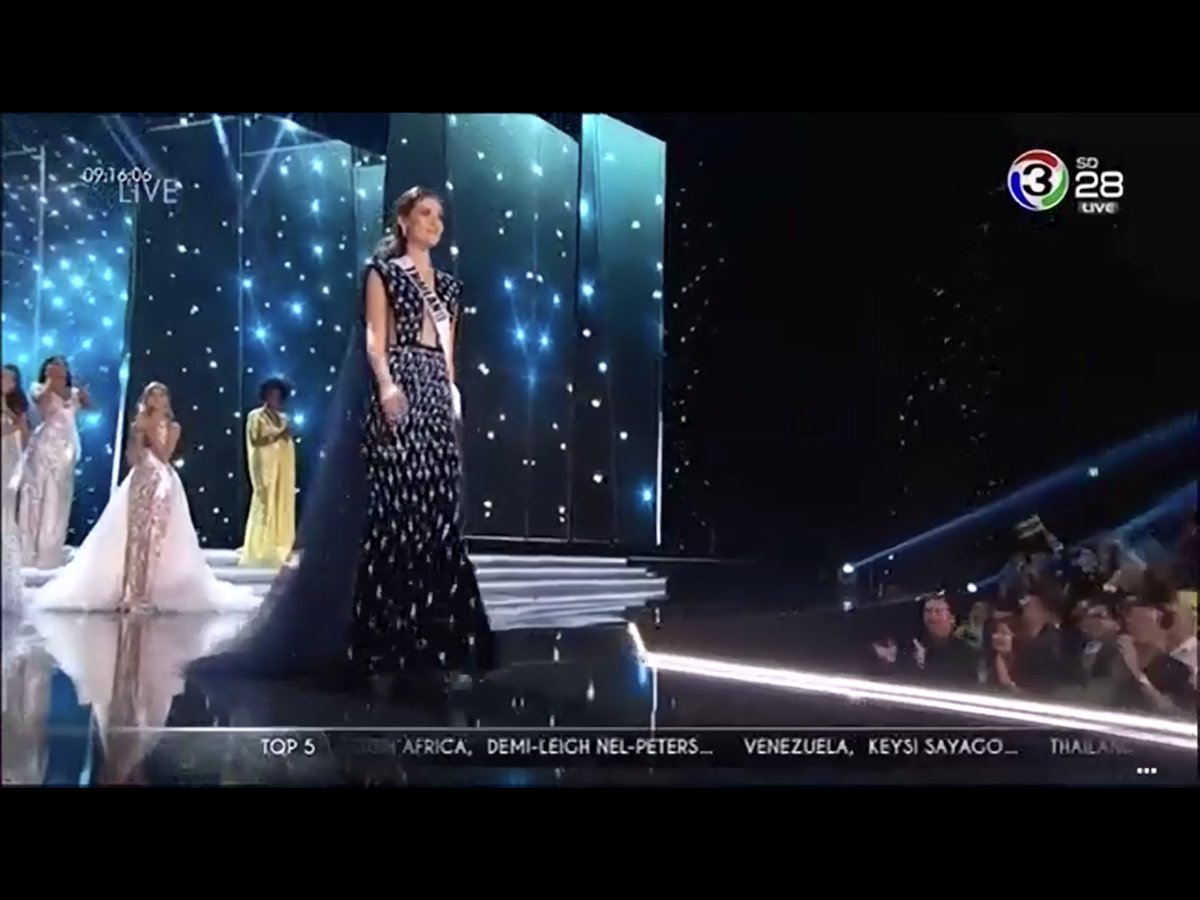 yoware's tweet photo. มารีญา ผ่านเข้ารอบ 5 คนสุดท้ายแล้ว!

#MissUniverse #Thailand https://t.co/hQXkGGDjeg