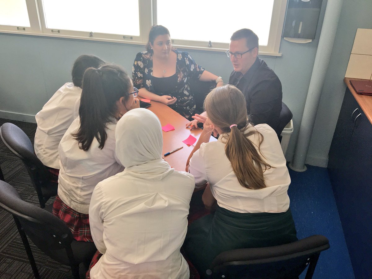 NicoleDyson's tweet photo. @MacGregorSHS staff codesigning #pbl curriculum with Year 9 students as part of the @EduChangemakers #FutureReady program. Amazing! https://t.co/gqHz6IXlrq