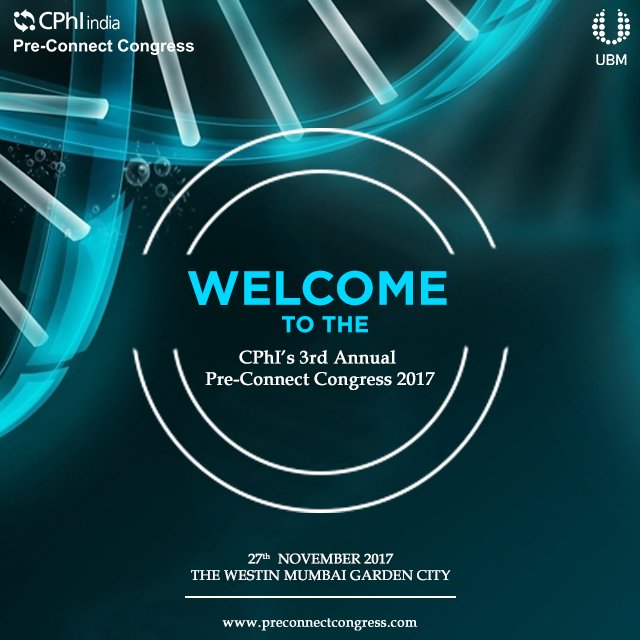 PreConnect2017's tweet photo. Attend the much awaited Pre-Connect Congress event 2017. Get a deep understanding of all the current trends and develop key insights as to where the pharma industry is heading towards, in the near future.
#IndiaPharmaWeek
#PreConnectCongress
#UBM
#CPhI https://t.co/BAQY06JtTB