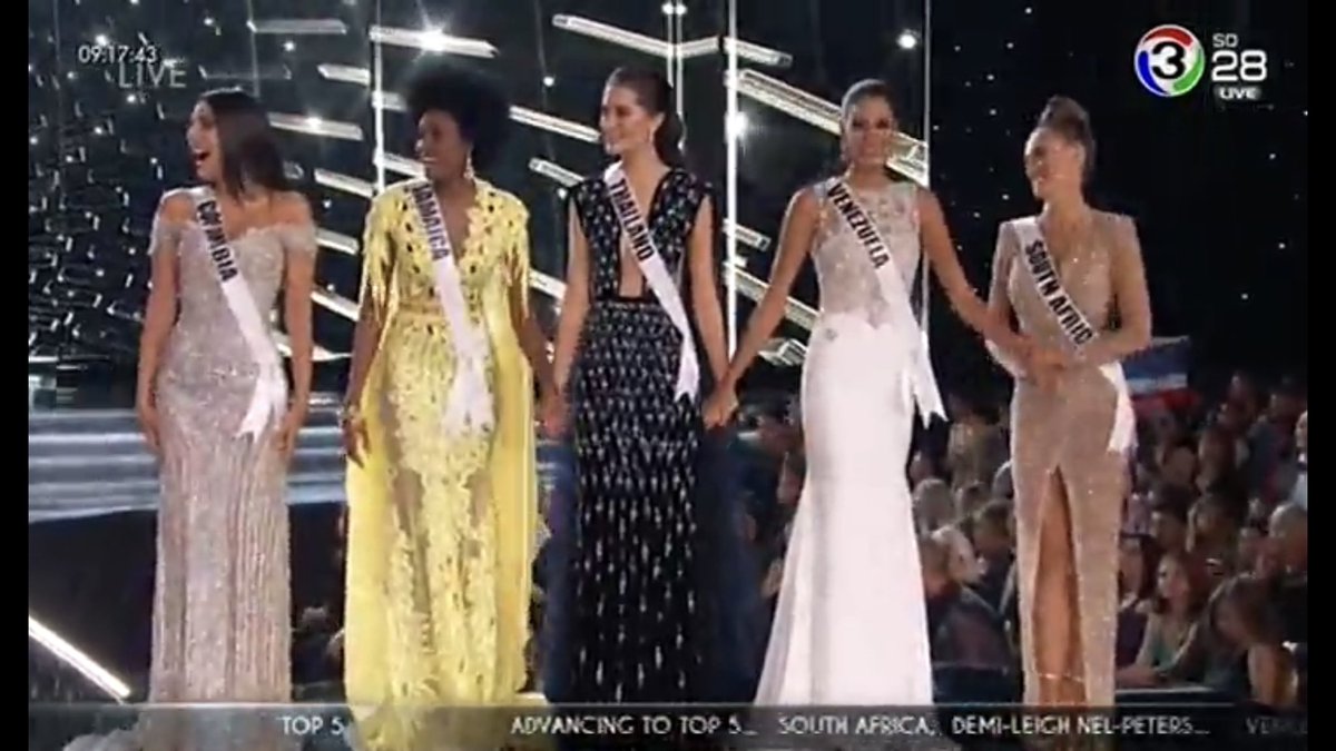 Omoammono's tweet image. โคตรดีใจ เอเชีย1 เดียวใน top 5  #Missuniverse #THAILAND