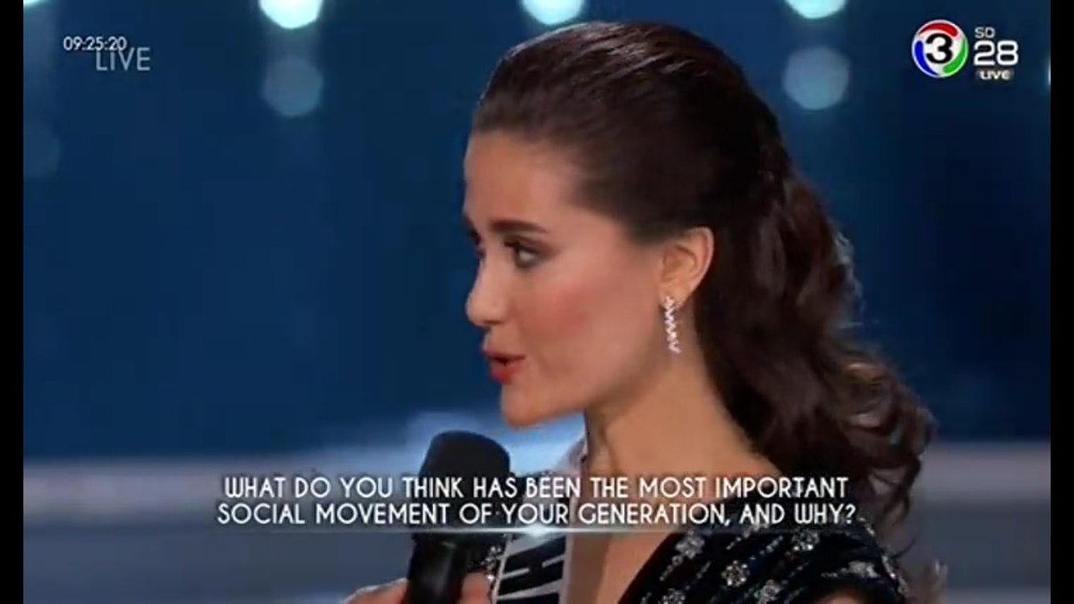 Lukmee_RMUTP's tweet photo. เลิศมากค่าาา สวยไปอีก ตอบดีไปอีก #MissUniverse #Thailand https://t.co/W4l6mZG4uN
