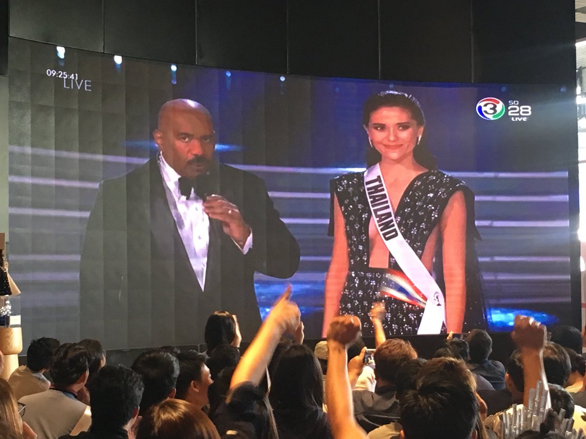 JoeChonlawit's tweet photo. “The youth is something that we need to invest in.” #MissUniverse #Thailand https://t.co/T8j5MqlOXg