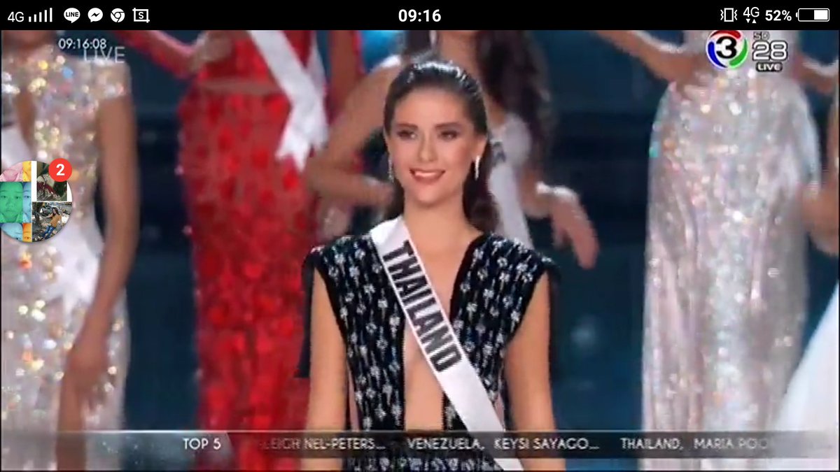 Butsarinbenz's tweet photo. เข้า 5แล้ว #MissUniverse #Thailand https://t.co/7DtwMTLZY2