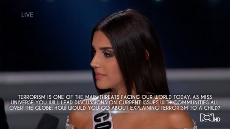 CanalRCN's tweet photo. #MissUniverso

Jamás he estado en la posición de una víctima, pero le pediría a los niños que su generación esté libre de armas: Laura González.  →https://t.co/ILvuNEhfDs 
#MissUniverse #Colombia #LauraGonzález https://t.co/HRhKkqKNaX