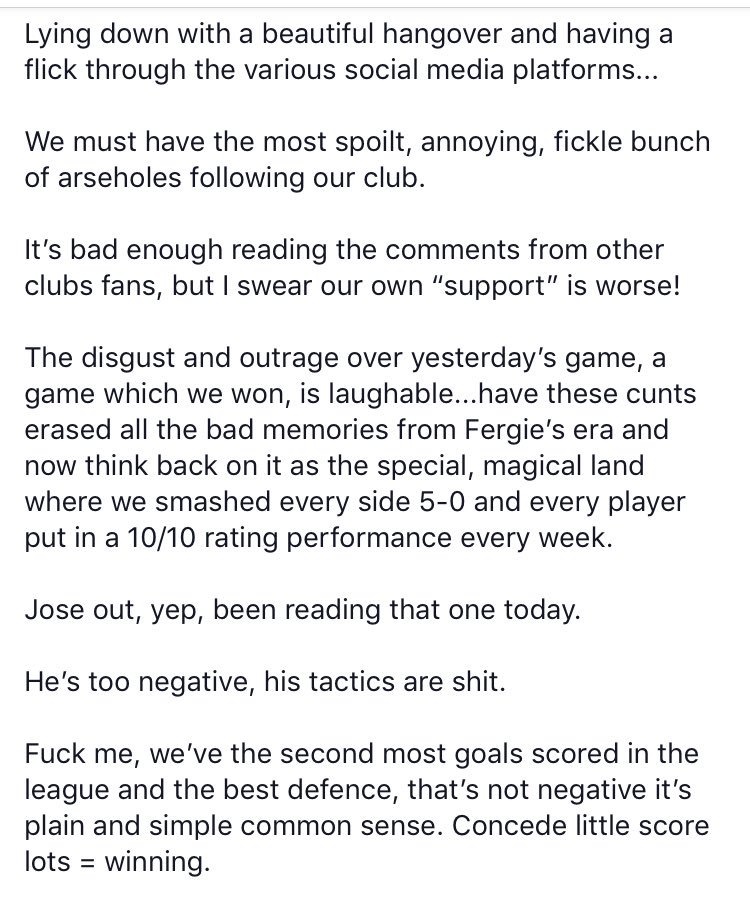 TotallyMUFC's tweet photo. This is absolutely spot on about the current attitude from SOME Man Utd fans 

(FB: BrianSmurph) #Mufc https://t.co/nHRXoKp2WP