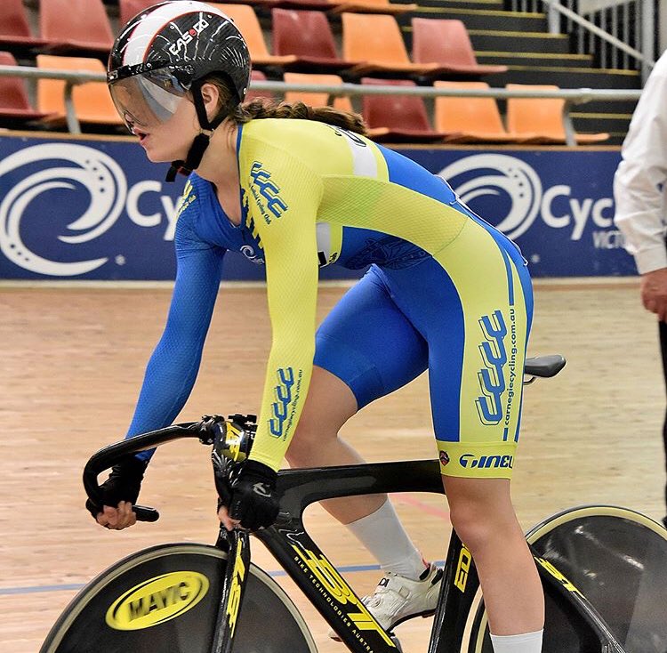 MclennanCycles's tweet photo. Alana Field winning the U19 State 500M TT on our Melbourne made, coated sprocket.  Vic athletes and Vic manufacturing.  What’s not to love? https://t.co/UxgoPVv0fJ