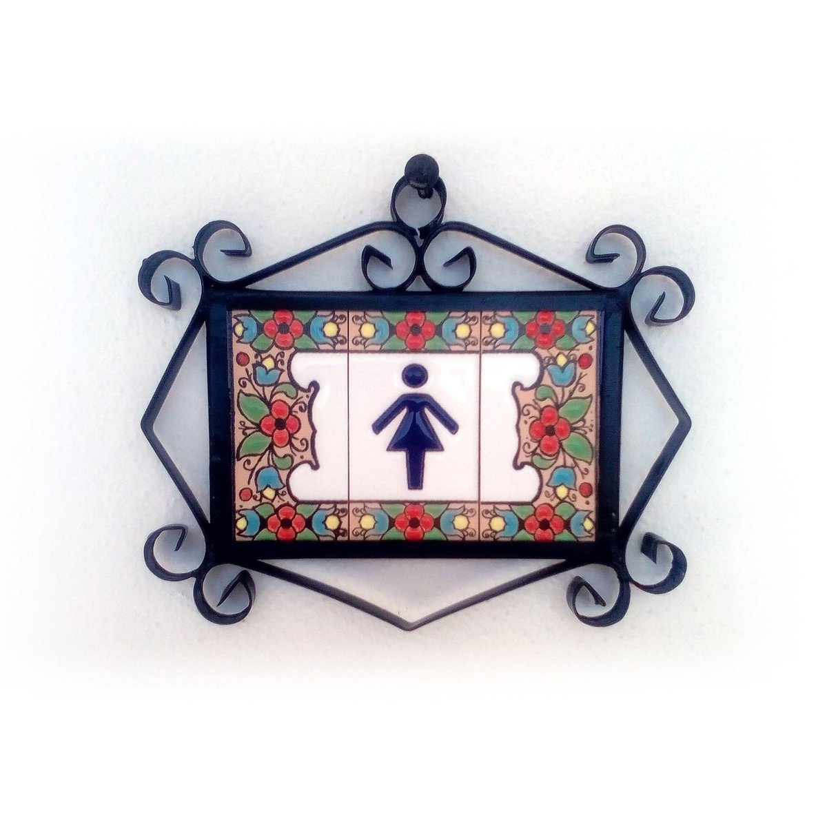 CanaryTreasury's tweet photo. Eye-catching restroom sign https://t.co/EaI9jhiV5K #walldecor #restaurantdesign #homedecor #ceramic #housenumber #homedecor https://t.co/Gi5ceWalbZ