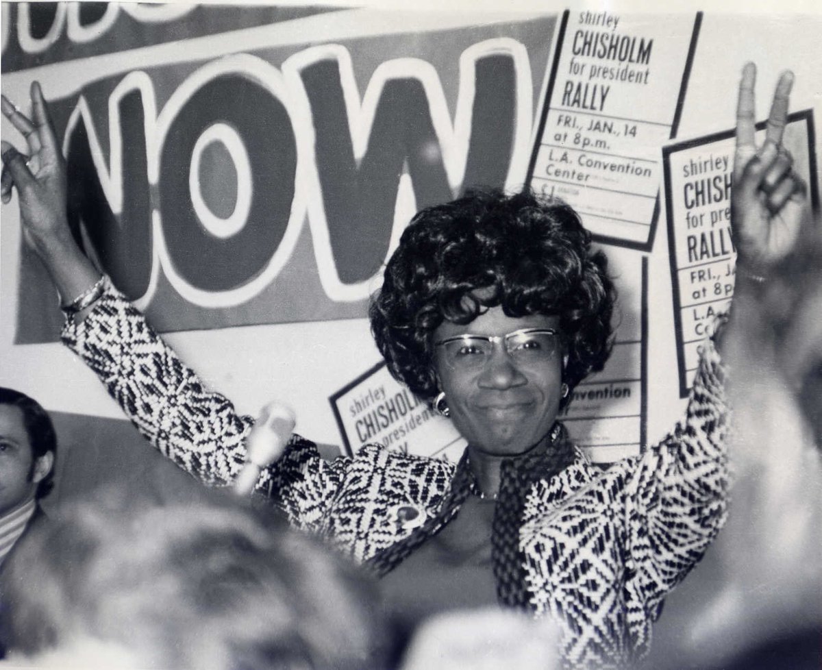 NicholsUprising's tweet photo. Everything would be so much better if we had just elected Shirley Chisholm when we had the chance. https://t.co/ZMxaPOQTJa